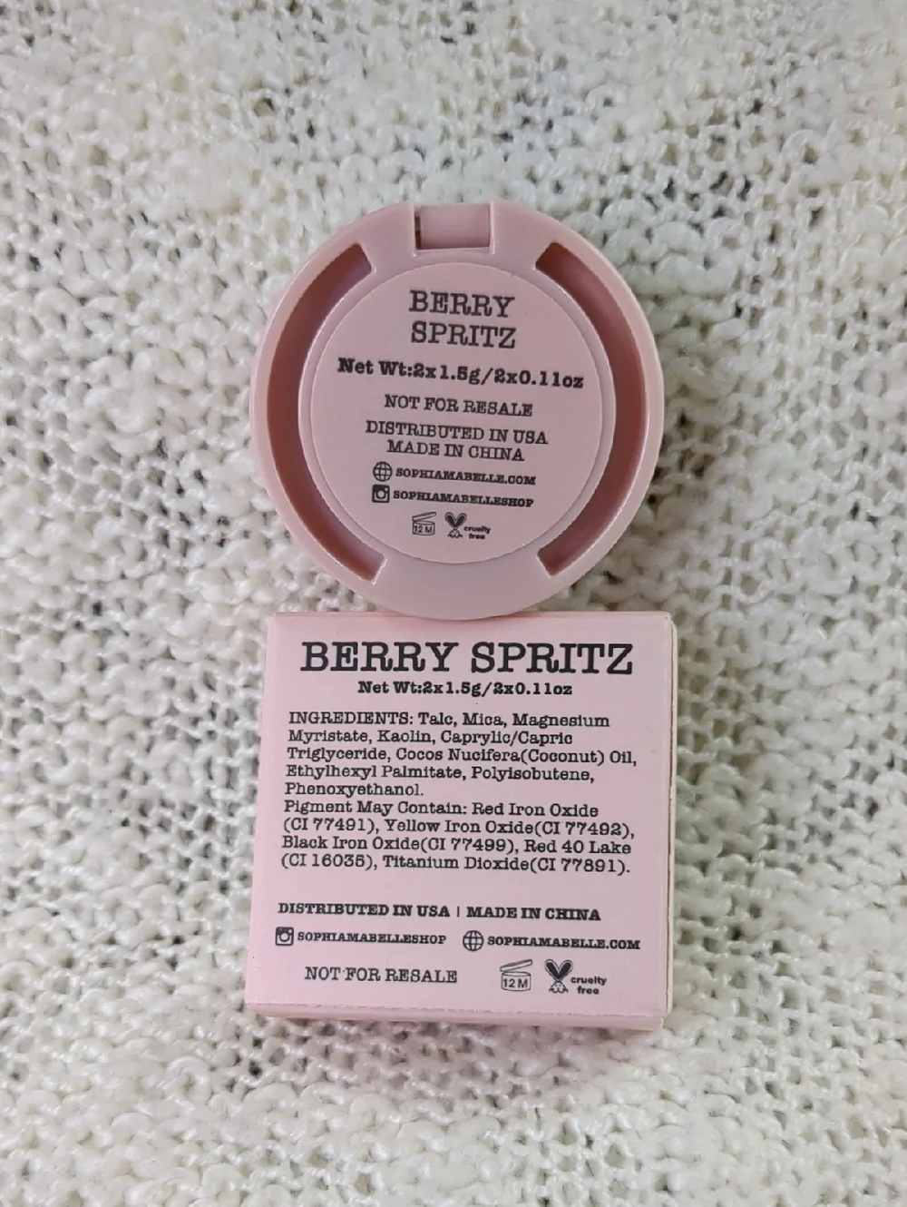 Sophia + Mabelle BERRY SPRITZ- The Stack, 2x1.5g/0.11oz